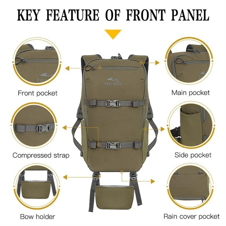GAF 20L Lightweight Hunting Daypack (905-029) | Bow & Rifle Sling, Rain Cover | 500D Nylon Hydration Pack best GAF 20L Lightweight Hunting Daypack (905-029) | Bow & Rifle Sling, Rain Cover | 500D Nylon Hydration Pack best