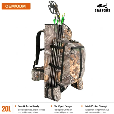 905-060# Bow Hunting Backpack With Fleece-Lined Bow Bay And 20L Gear Pack | GAF Outdoor